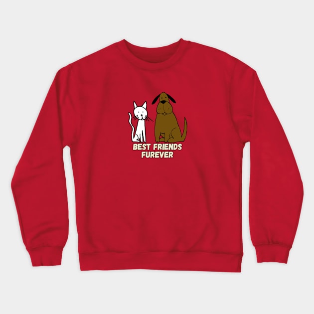 Friends Furever Crewneck Sweatshirt by Phoebe Bird Designs